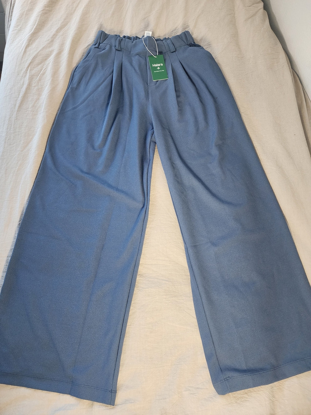 Halara Flex™ High-Waisted Pleated Wide-Leg Casual And Comfy Work Pants